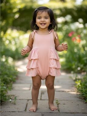 kate quinn Tie Strap Triple Ruffle Ballerina Bubble